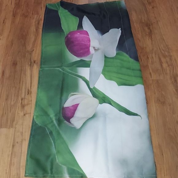 2 NWOT curtain rod panels Orchid inspired - Picture 2 of 5